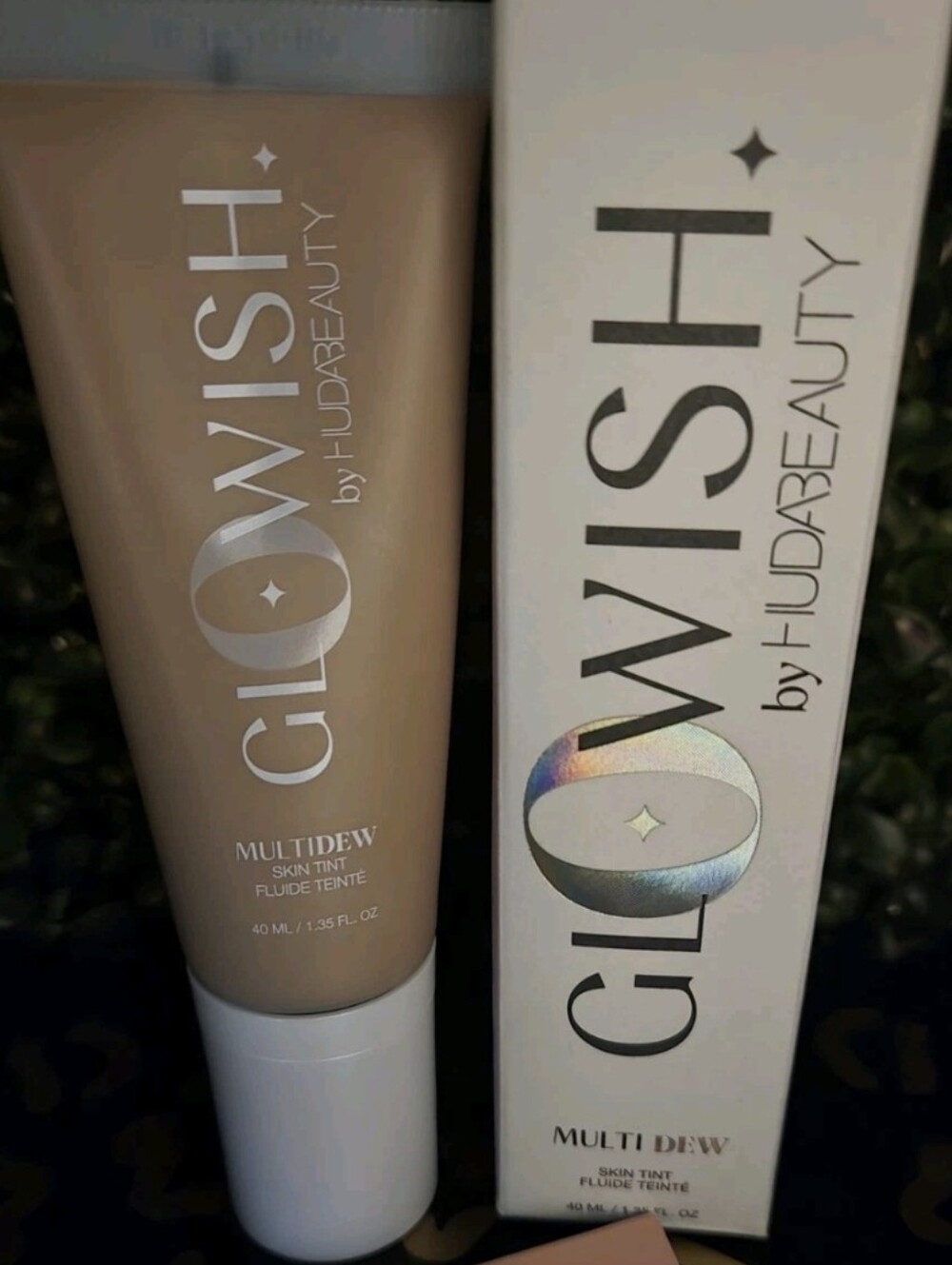GloWish Huda Beauty Multidew Skin Tint 08 Tan Discontinued NIB